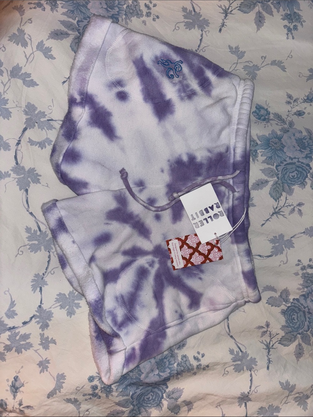 Roller Rabbit Purple and White Tie-Dye Women’s Shorts